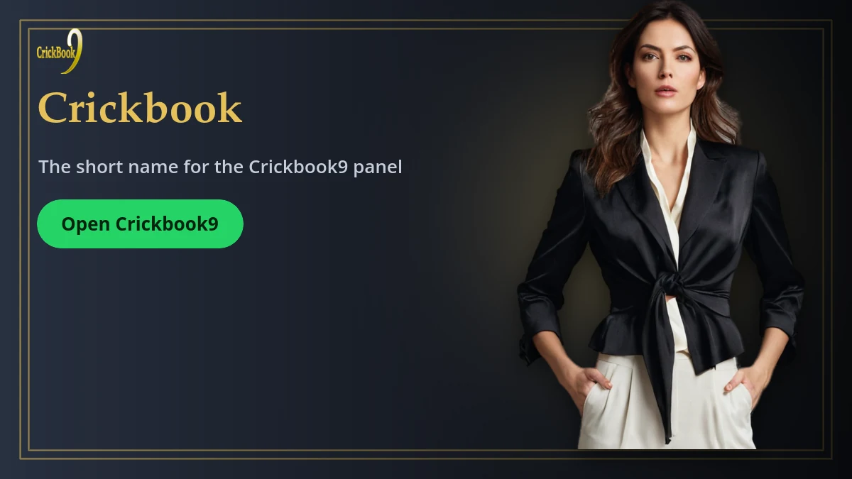 Crickbook — Crickbook9 banner: The short name for the Crickbook9 panel