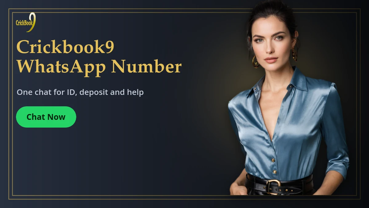 Crickbook9 WhatsApp Number — Crickbook9 banner: One chat for ID, deposit and help